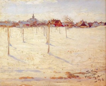 Hornbaek en invierno 1891 ペダー セヴェリン クロイヤー Oil Paintings